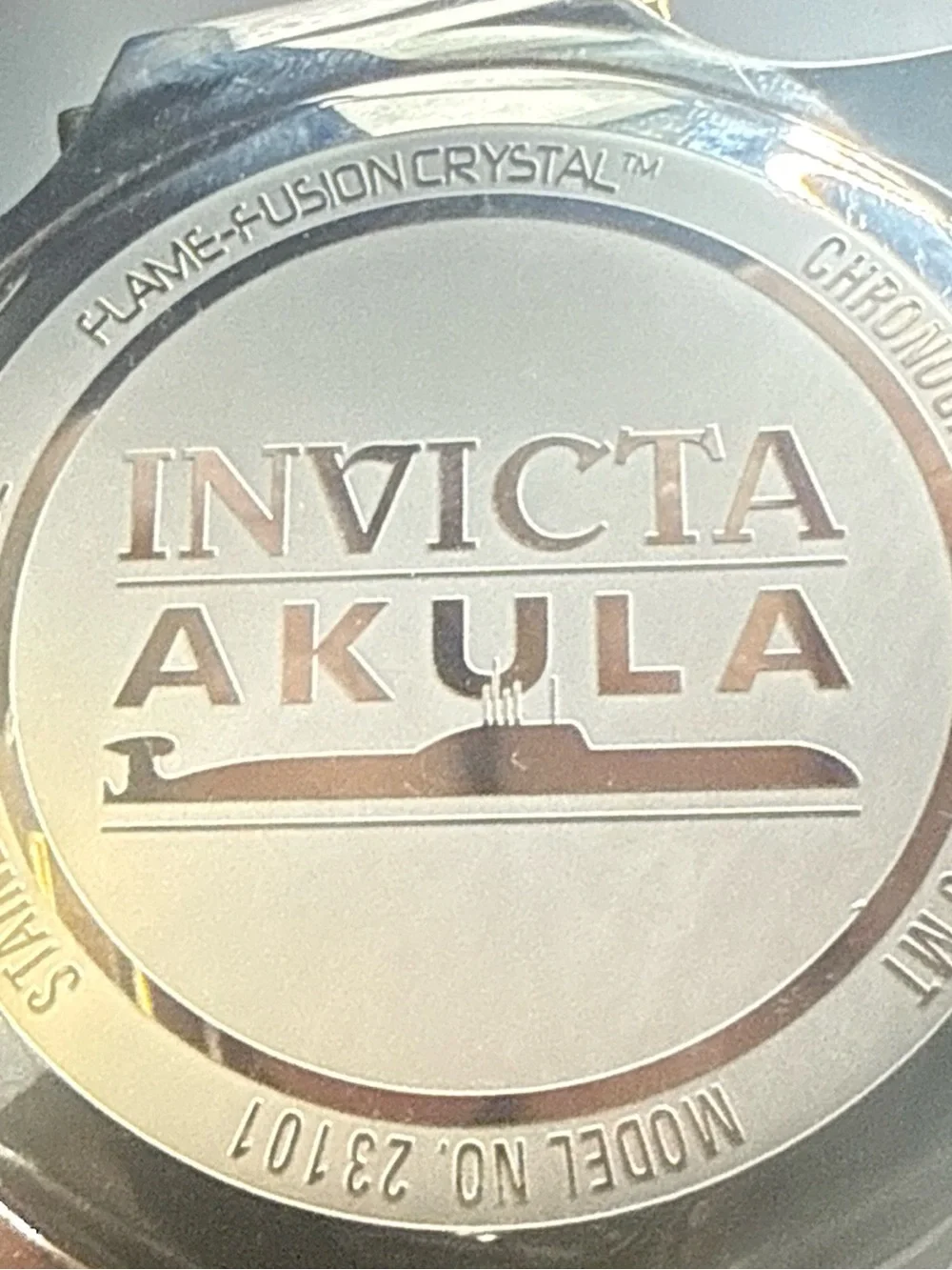 Invicta Akula model 23101 Blue Dial Gold/Silver New Battery